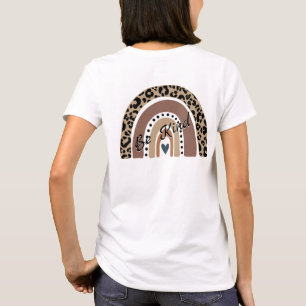 T-shirt Image avant et arrière - Leopard Arc-en-ciel - So