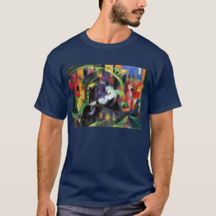 T-shirt Image avec du bétail par Franz Marc, Art Vintage