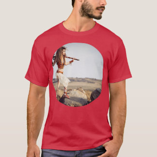 T-shirt Image circulaire Viking Shieldmaiden