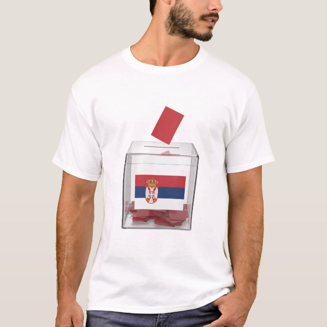T-shirt Image conceptuelle des élections en Serbie (Devant)