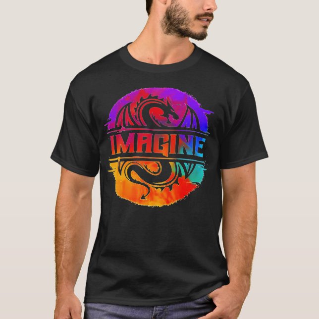 T-shirt Image couleur complète - Dragons (Devant)