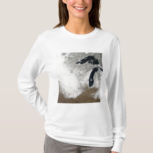 T-shirt Image couleur véritable de la neige (Devant)
