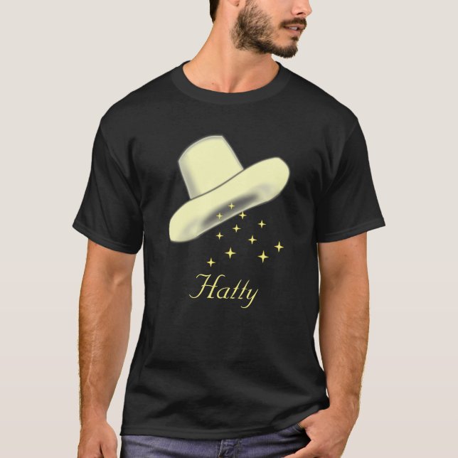 T-shirt Image de chapeau de dessin animé & étoiles  (Devant)