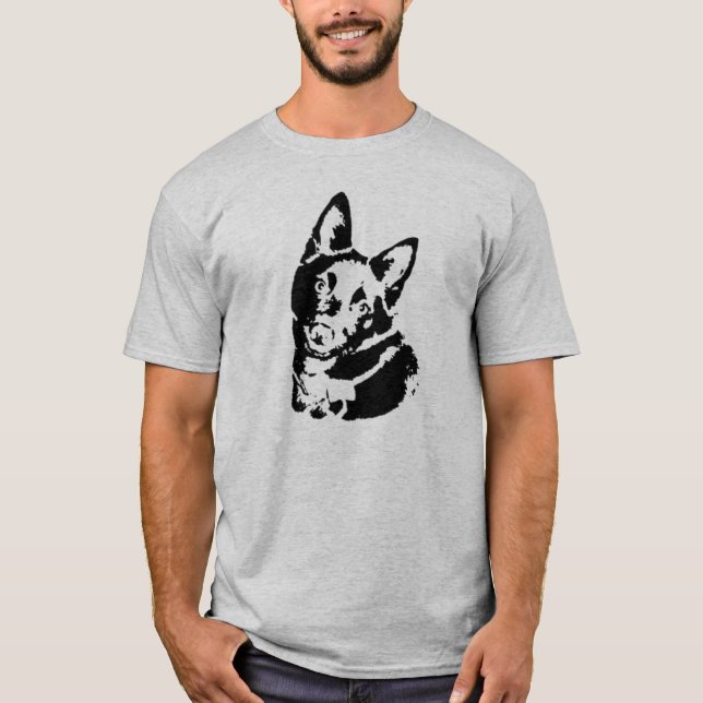 T-shirt Image de chien de Schipperke (Devant)