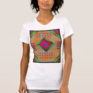 T-shirt Image de Diamant multicolore sur la conception abs