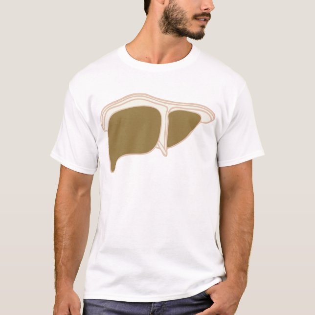 T-shirt image de foie (Devant)