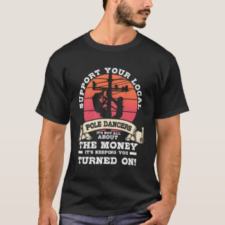T-shirt Image de la ligne de travail à l'arrière