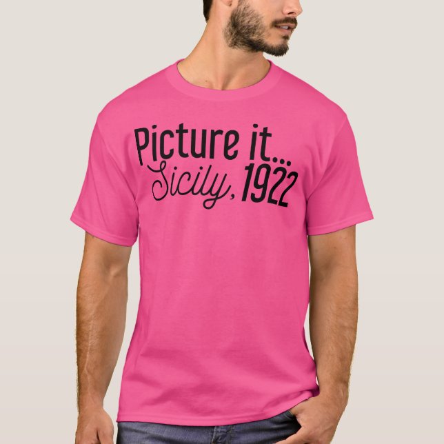 T-shirt Image de la Sicile 1922 (Devant)