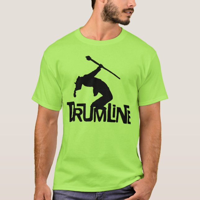 T-SHIRT IMAGE DE LIGNE DE BATTERIE (Devant)