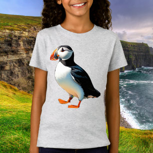 T-Shirt Image de l'oiseau marin macareux de la faune côtiè