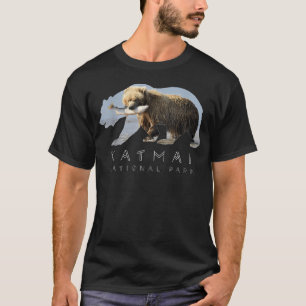 T-shirt Image de l'ours d'Alaska Parc national de Katmai L