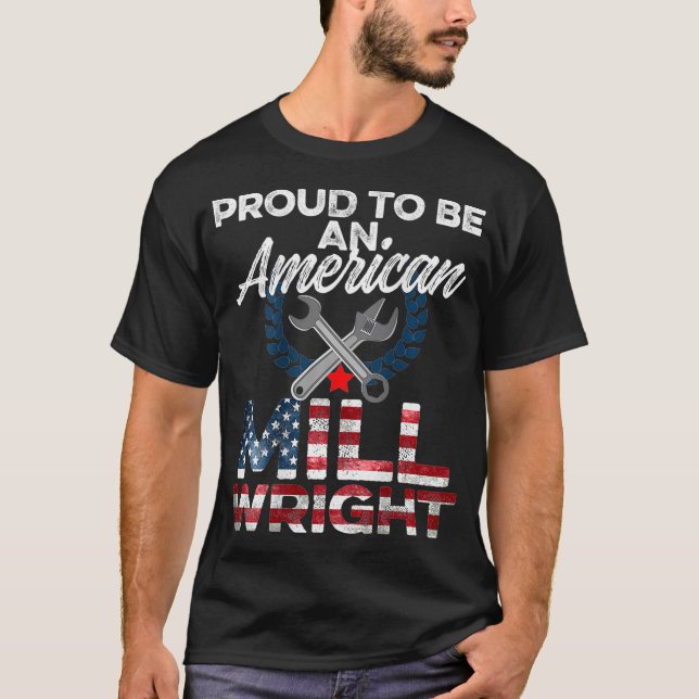 T-shirt Image de Millwright au dos d'un vêtement _3 (Devant)
