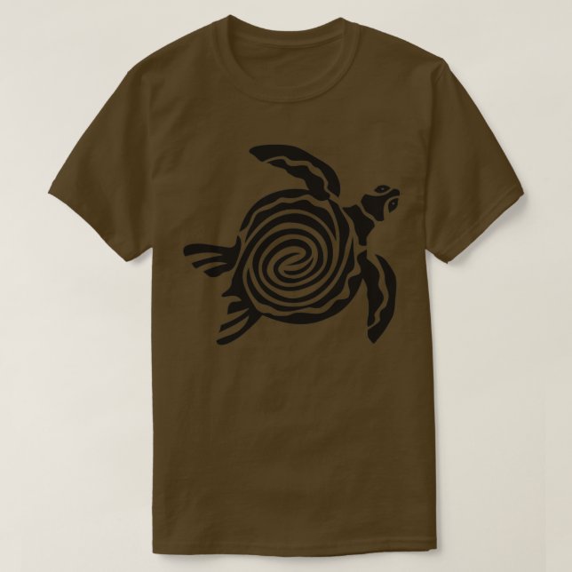 T-shirt Image de tortue de mer tirée à la main (Design devant)