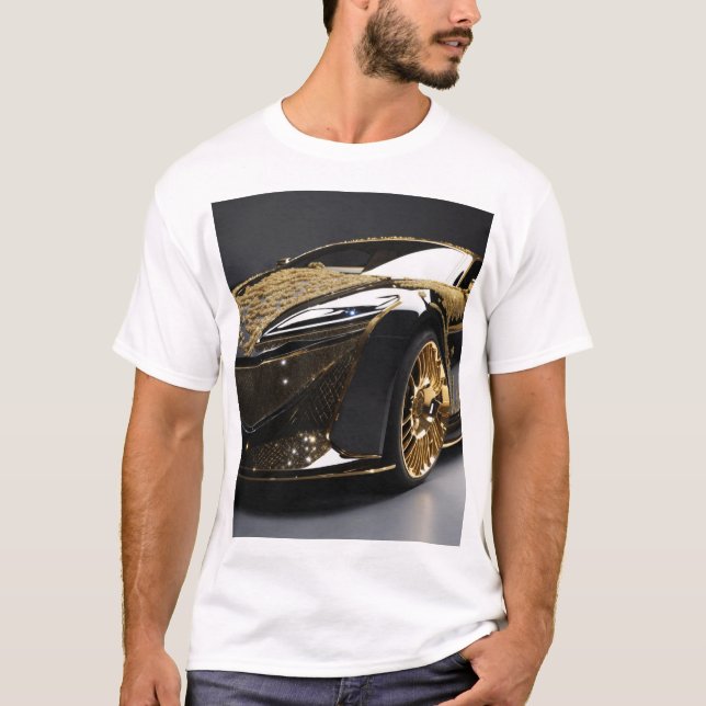 T-shirt Image de voiture (Devant)