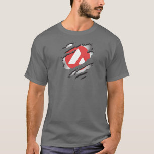 T-shirt Image déchirée par l'avalanche avec le logo Révéle