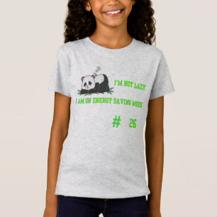 T-Shirt Image d'humeur endormie de panda mignonne #2026 de
