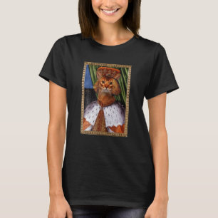 T-shirt Image encadrée drôle Graphique Roi Couronne Chat E