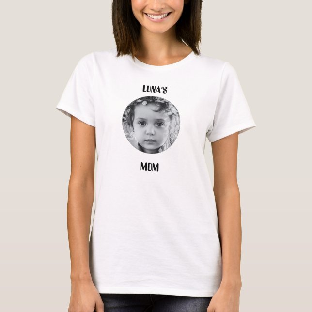 T-shirt Image et nom personnalisés  (Devant)