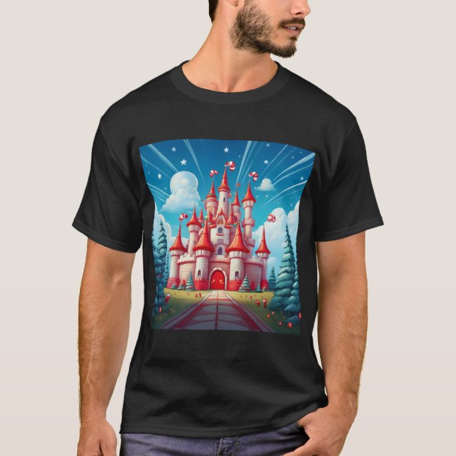 T-shirt Image Fantastique D'un Château De Canne À Sucre (Devant)