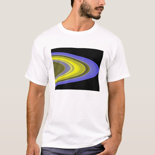 T-shirt Image fausse couleur des anneaux de Saturne (Devant)
