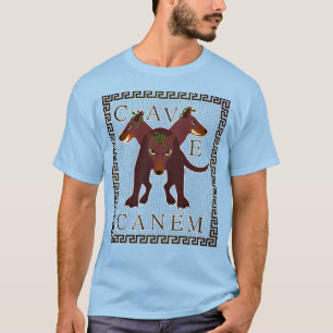 T-shirt Image gréco-romain "Cave Canem" Attention au Chien