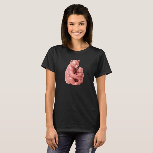 T-shirt  Image mignonne et pleine de tendresse. (Devant entier)