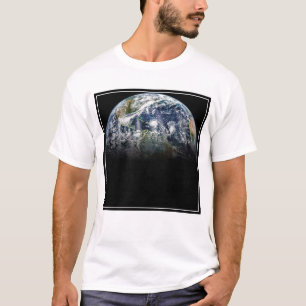 T-shirt Image Mosaïque De La Planète Terre Avec 3 Ouragans