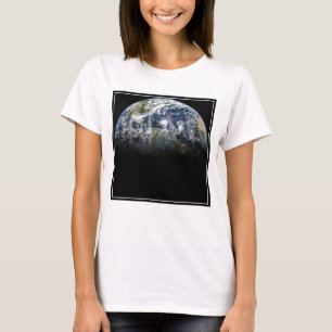 T-shirt Image Mosaïque De La Planète Terre Avec 3 Ouragans