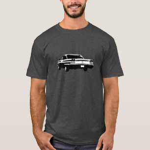 T-shirt Image noire et blanche de l'arrière 1960 de coupé