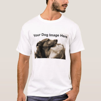 T-shirt Image photo de votre chien personnalisé