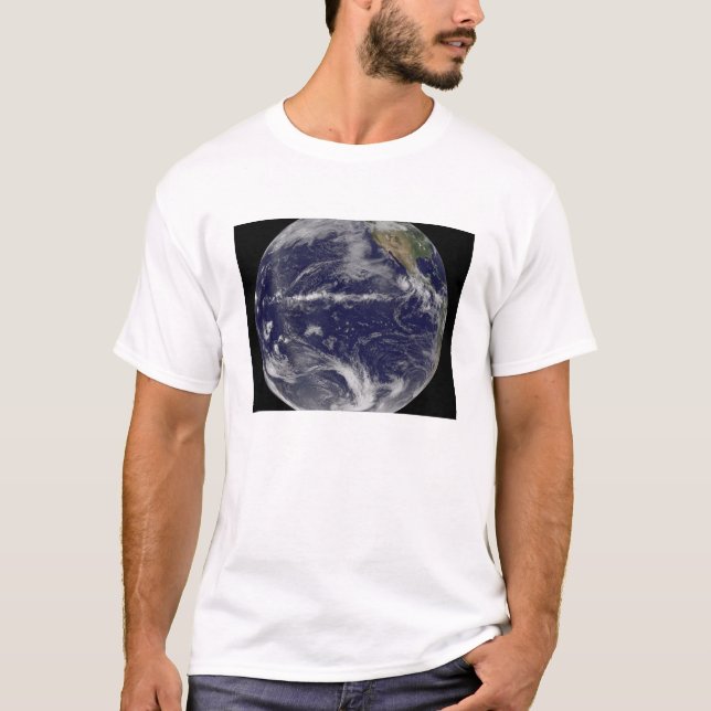 T-shirt Image satellite de la Terre (Devant)