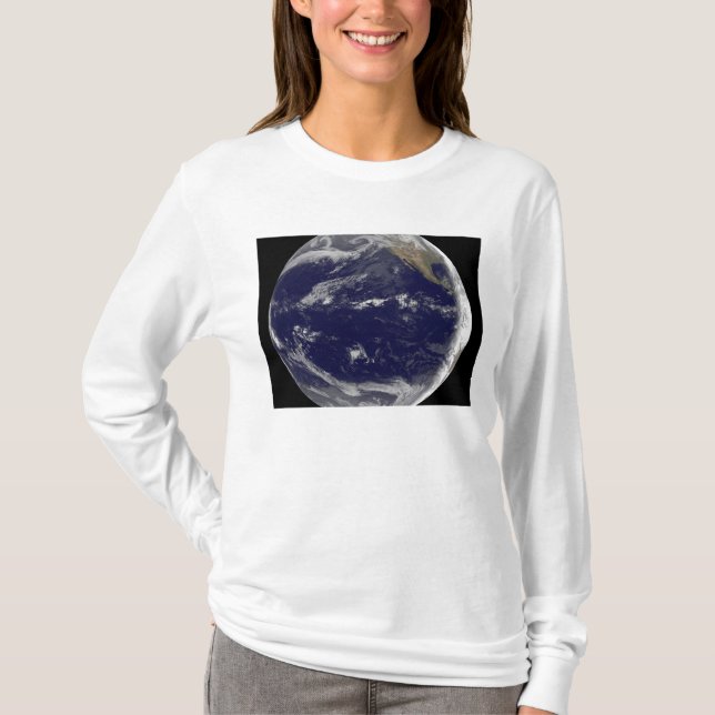 T-shirt Image satellite de la Terre 2 (Devant)