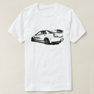 T-shirt Image vectorielle Subaru Impreza WRX Sti