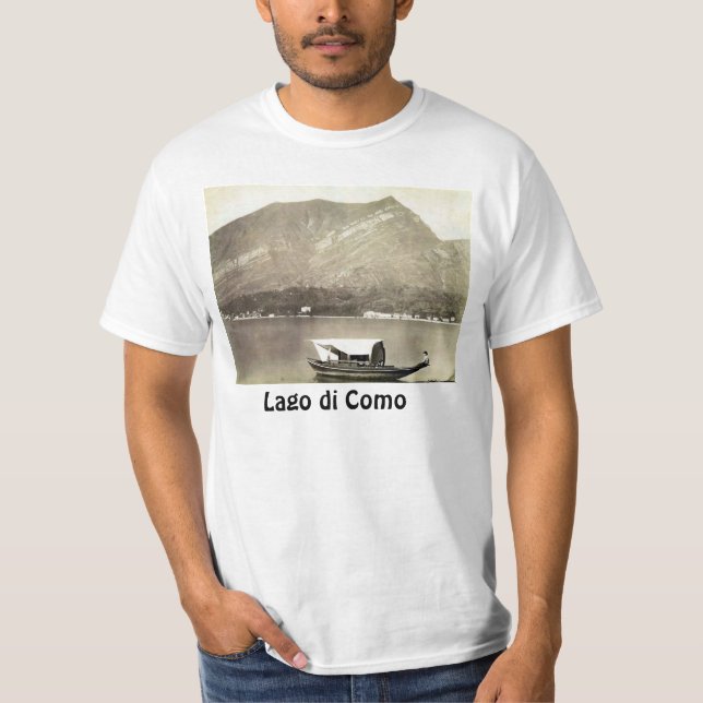 T-shirt Image vintage, lac Como, circa 1890 (Devant)