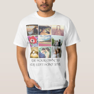 T-shirt images et texte