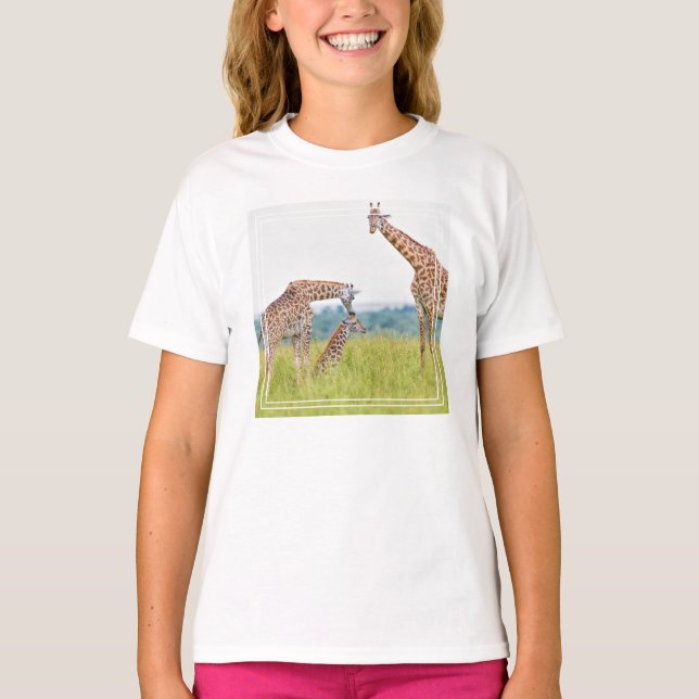 T-shirt Images Getty | Famille Giraffe (Devant)