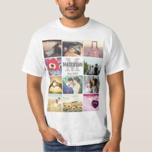T-shirt Images monograminées personnalisées