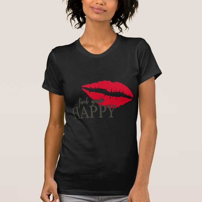 T-shirt images rouges de lèvres de chemises (Devant)