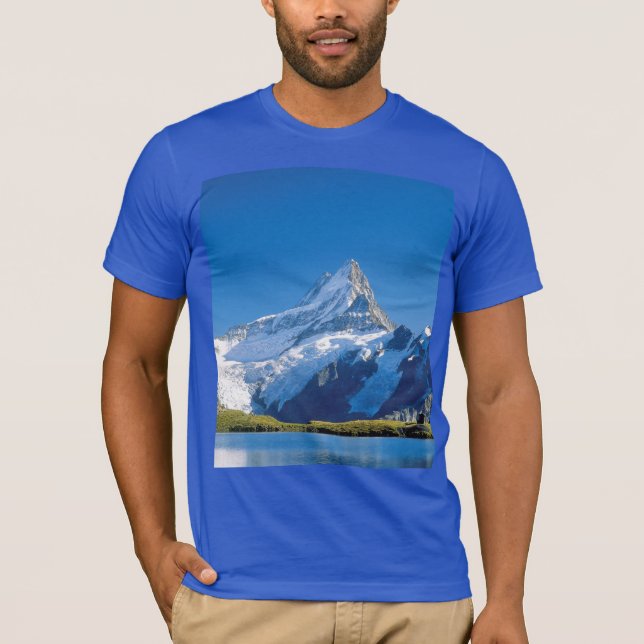 T-shirt Images suisses - lac glaciaire (Devant)