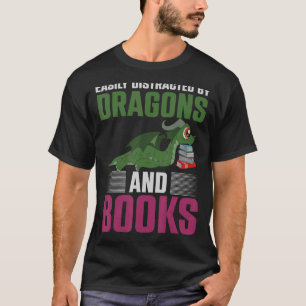 T-shirt Imaginaire Animal Dragon Livre de lecture Livre Dr
