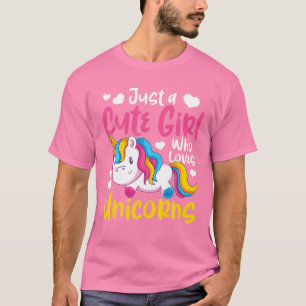 T-shirt Imaginaire Animal Femmes Juste Une Mignonne Fille