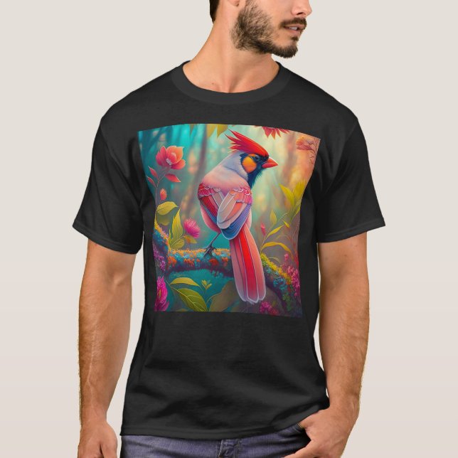T-shirt Imaginaire Birds Homme Cardinal (Devant)