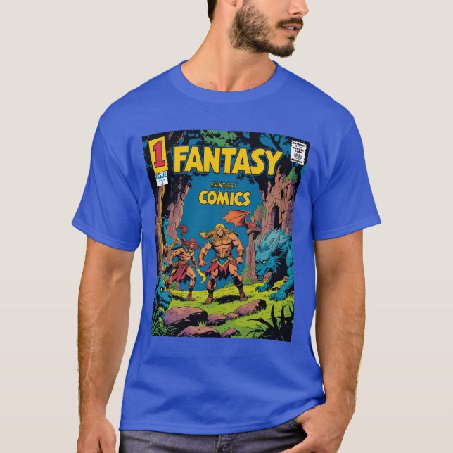 T-shirt Imaginaire Comics : Une aventure rétro lancée (Devant)