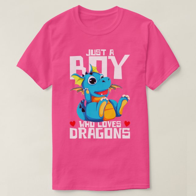 T-shirt Imaginaire Créature Juste Un Garçon Qui Aime Les D (Design devant)