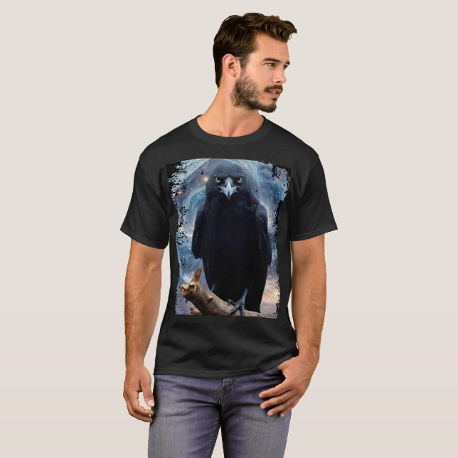 T-shirt Imaginaire Cristal Perché Corbeau-Crow (Devant entier)