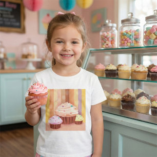 T-shirt Imaginaire Cupcake Douceurs colorées