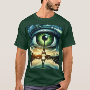 T-shirt Imaginaire Cute Green Eyes Paris