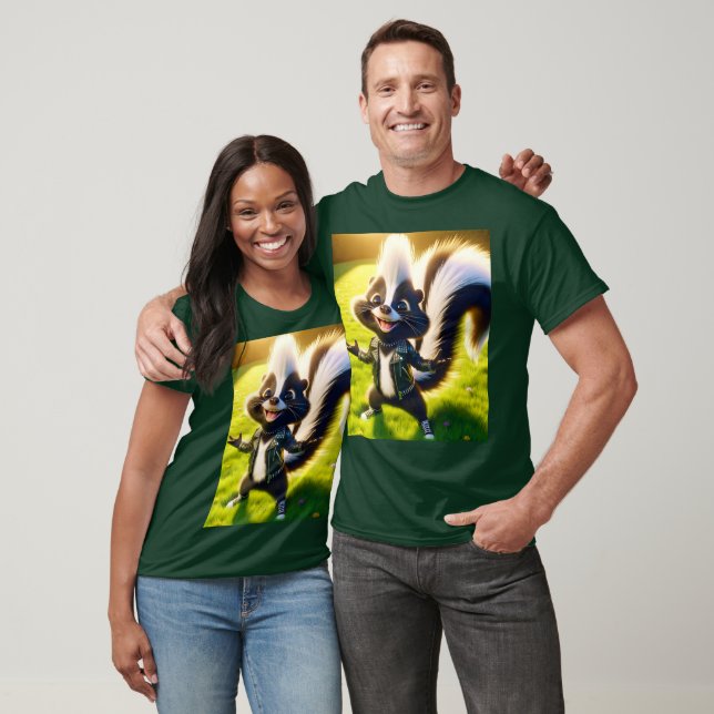 T-shirt Imaginaire Cute Skunk Punk Style (Unisexe)