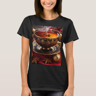 T-shirt Imaginaire Cute Vivid Tasse Thé Noël