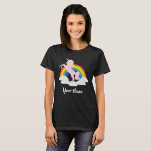 T-shirt Imaginaire d'arc-en-ciel de licorne personnalisé